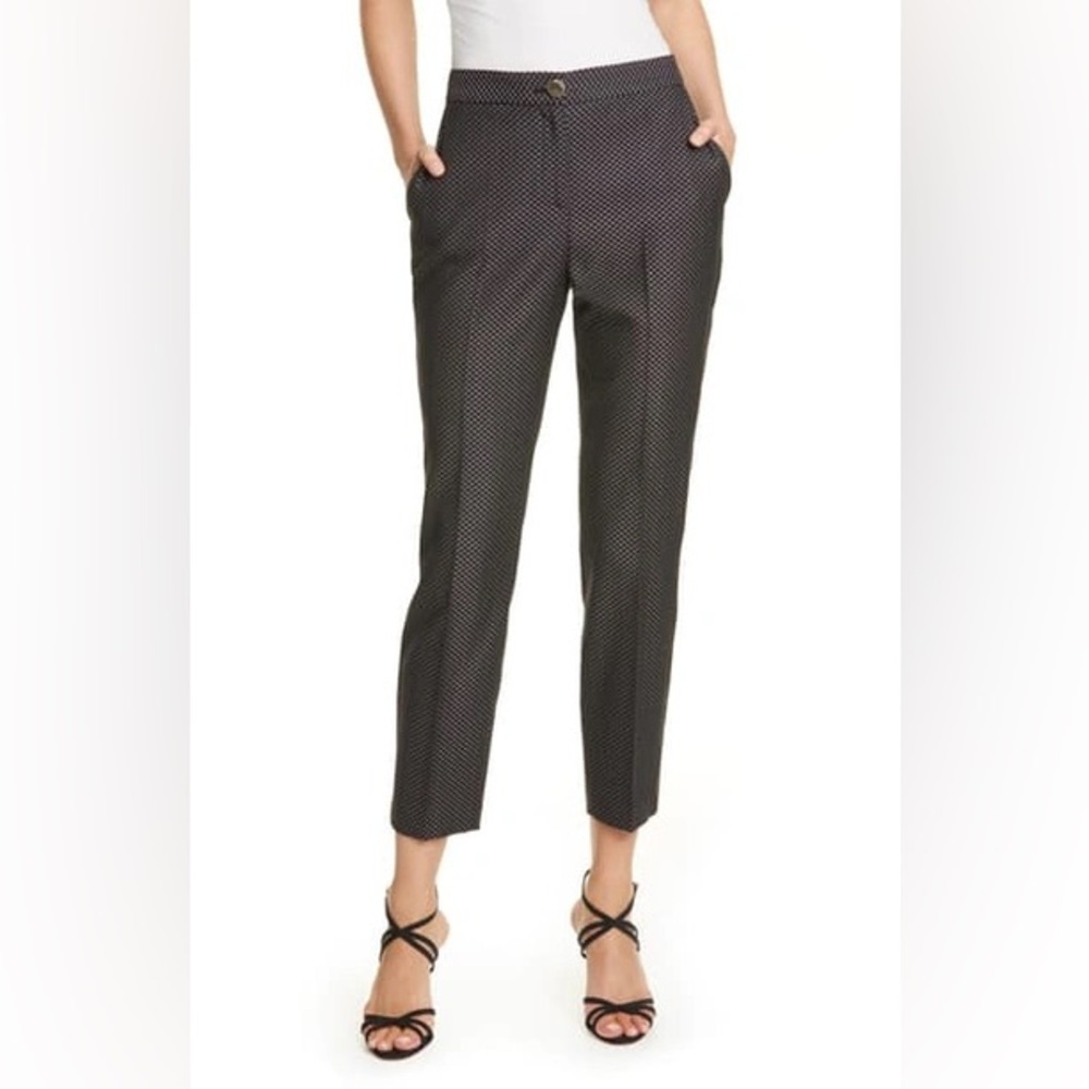 TED BAKER Neolaat Jacquard Pants In Black Size 8